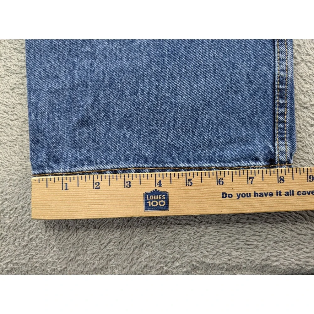 Levis 505 Regular Fit Straight Leg Blue Denim Jeans Mens 40x29 Medium Wash